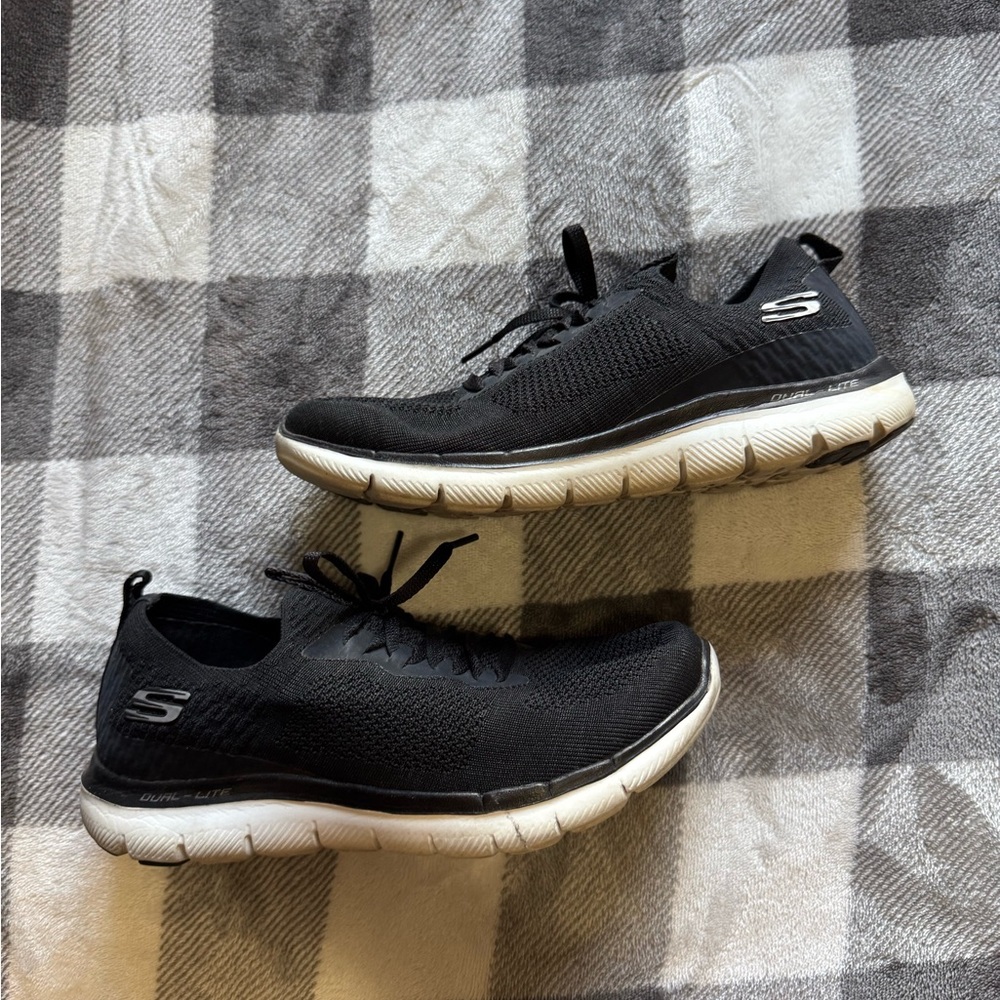 Skechers Black and White Sneakers